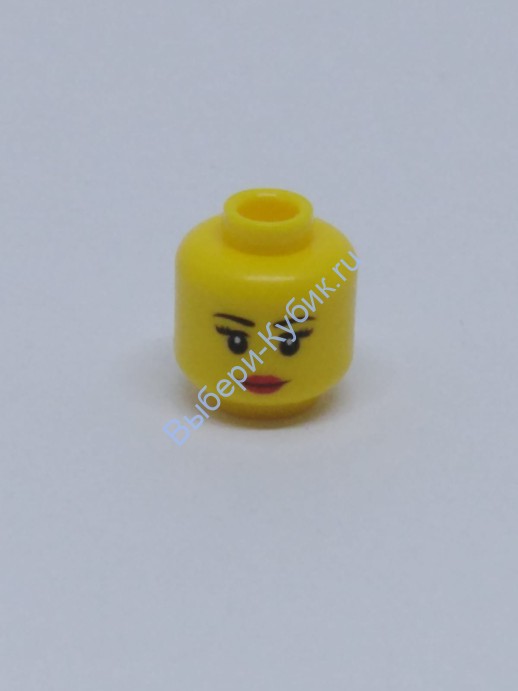 Деталь Аналог Совместимый С Лего Голова Минифигурки Женская Цвет Желтый