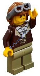 Минифигурка Лего Сити - Crook Male