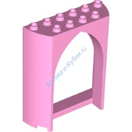 Деталь Лего Панель 2 х 6 х 6 С Готической Аркой Цвет Ярко-Розовый