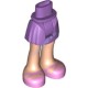 Деталь Лего Мини Долл Ноги С Рисунком Цвет Умеренно-Лавандовый