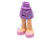Деталь Лего Мини Долл Ноги С Рисунком Цвет Умеренно-Лавандовый