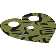 Деталь Лего Плащ С Рисунком Цвет Оливковый Зеленый