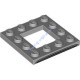 Деталь Лего Пластина 4 х 4 С 2 х 2 Вырезом С Декором Цвет Светло-Серый
