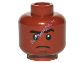 Деталь Лего Голова Минифигурки Цвет Коричневый