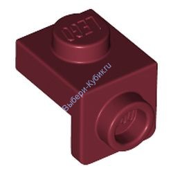 Деталь Лего Кронштейн 1 х 1 - 1 х 1 Цвет Темно-Красный