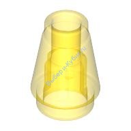 Деталь Лего Конус 1 х 1 С Верхним Пазом Цвет Прозрачно-Желтый