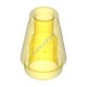 Деталь Лего Конус 1 х 1 С Верхним Пазом Цвет Прозрачно-Желтый