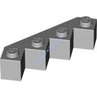 Деталь Лего Кубик Модифицированный Угловой 4 х 4 Цвет Светло-Серый