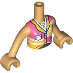 Деталь Лего Торс Мини Долл Френдс С Рисунком Цвет Умеренно-Песочный