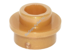 Деталь Лего Пластина Круглая 1 х 1 С Открытым Штырьком Цвет Перламутрово-Золотой