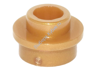 Деталь Лего Пластина Круглая 1 х 1 С Открытым Штырьком Цвет Перламутрово-Золотой