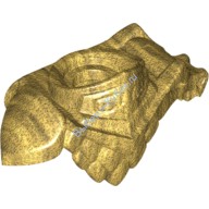 Деталь Лего Броня С Наплечниками Дракона С Двумя Заклепками На Спине Цвет Перламутрово-Золотой