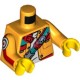 Деталь Лего Торс С Рисунком Цвет Ярко-Светло-Оранжевый