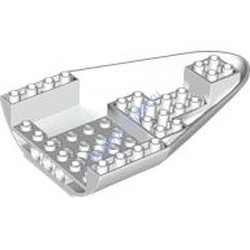 Деталь Лего Фюзеляж Самолета 8 х 12 С 4 Отверстиями Цвет Белый