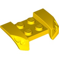 Деталь Лего Автомобильное Крыло 2 х 4 С Выдавленными Фарами Цвет Желтый