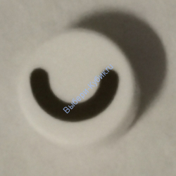 Деталь Лего Плитка Круглая 1 х 1 С Рисунком Цвет Белый