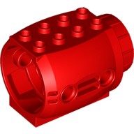 Деталь Лего Двигатель Большой Цвет Красный