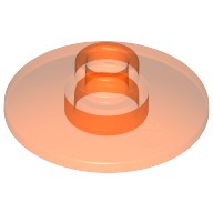 Тарелка 2 х 2 Перевернутая, Цвет: Прозрачно-Неоново-Оранжевый
