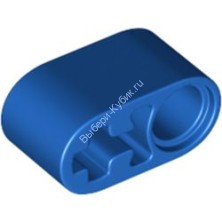 Деталь Лего Техник Бим 1 х 2 Толстый С Отверстиями Для Пина И Оси Цвет Синий