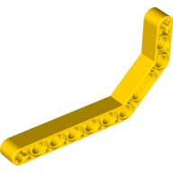 Деталь Лего Техник Бим 1 х 11.5 Изогнутый Два Раза Цвет Желтый