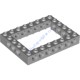 Деталь Лего Техник Кубик 6 х 8 Открытый Центр Цвет Светло-Серый