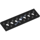 Деталь Лего Техник Пластина 2 х 8 С 7 Отверстиями Цвет Черный
