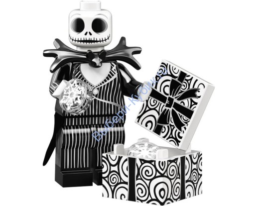 Минифигурка Лего Коллекционные В Упаковке (Полный Комплект С Подставкой И Аксессуарами) Джек Скеллингтон