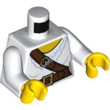 Деталь Лего Торс С Рисунком Цвет Белый