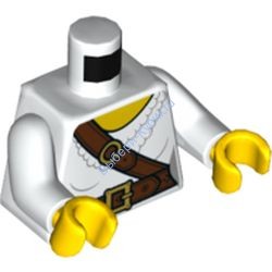 Деталь Лего Торс С Рисунком Цвет Белый