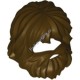 Деталь Лего Прическа С Бородой Цвет Темно-Коричневый
