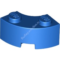 Деталь Лего Кубик Круглый Угол 2 х 2 С Усиленным Нижним Креплением Цвет Синий