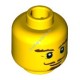 Деталь Лего Голова Минифигурки Мужская Цвет Желтый