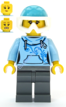 Минифигурка Лего Сити - Лыжница - Женщина