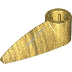 Деталь Лего Техник Бионикл Зуб 1 х 3 С Отверстием Под Ось Цвет Перламутрово-Золотой