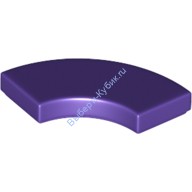 Деталь Лего Плитка Круглый Угол 2 х 2 Макарони Цвет Темно-Фиолетовый