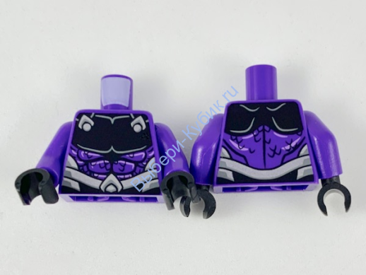Деталь Лего Торс С Рисунком Цвет Темно-Фиолетовый