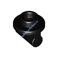 Деталь Лего Пластина Круглая 1 х 1 С Ручкой Цвет Черный