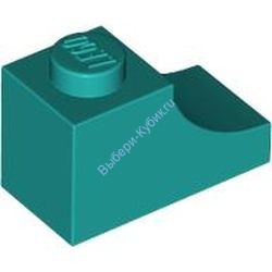 Деталь Лего Арка 1 x 2 Обратная Цвет Темно-Бирюзовый