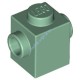 Деталь Лего Кубик Модифицированный 1 х 1 С Штырьками На Противоположных Сторонах Цвет Песочно-Зеленый
