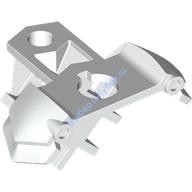 Деталь Лего Наплечная Броня с Ножнами Для Двух Катан и Отверстием Цвет Белый