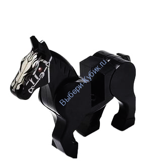 Деталь Аналог Совместимый С Лего Лошадь Цвет Черный