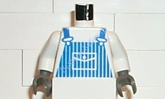 Деталь Лего Торс С Рисунком Цвет Белый