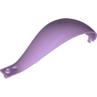Деталь Лего Панель 4 х 4 х 13 Изогнутая Коническая С Зажимом На Каждом Конце Цвет Лавандовый