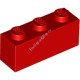 Деталь Лего Кубик 1 х 3 Цвет Красный