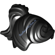 Деталь Лего Парик Женский Цвет Черный