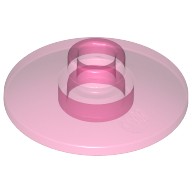 Тарелка 2 х 2 Перевернутая, Цвет: Прозрачно-Темно-Розовый