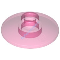 Деталь Лего Тарелка 2 х 2 Перевернутая Цвет Прозрачно-Розовый