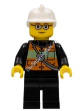 Минифигурка Лего Сити - Пожарный