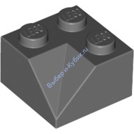 Деталь Лего Скос 45 2 х 2 Двойной Вогнутый Цвет Темно-Серый