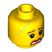 Деталь Лего Голова Минифигурки Двусторонняя Женская Цвет Желтый